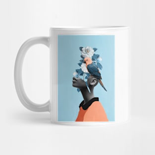 Girl with parrot Mug